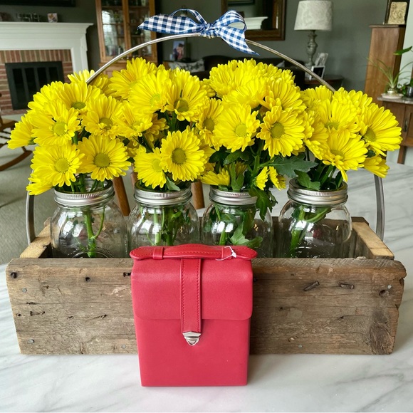 ROYCE•Luxe Travel Jewelry Case•NEW•RETIRED Red•Top Grain Nappa Leather and Suede - Picture 6 of 16